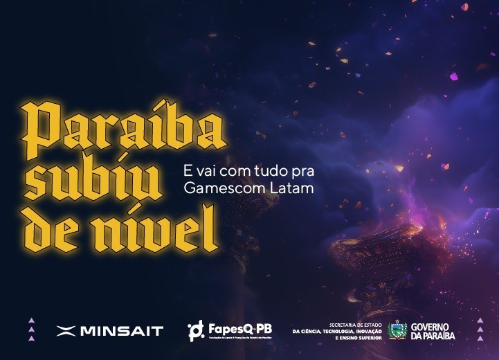 Governo da Paraíba leva Circuito Game Dev Quest para o maior evento de games da América Latina, em São Paulo