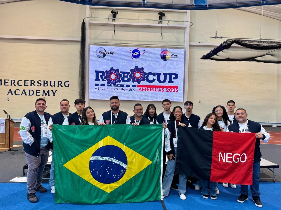Referência em robótica: Equipe de estudantes da rede estadual conquista o segundo lugar na RoboCup das Américas