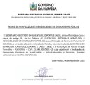 TERMO DE RATIFICAÇÃO DE INEXIGIBILIDADE DE CHAMAMENTO PÚBLICO - Campeonato Paraibano de Karatê-Adulto e Infantil-Masculino e Feminino