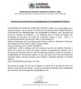 Extrato da Justificativa de Inexigibilidade  de Chamamento Público