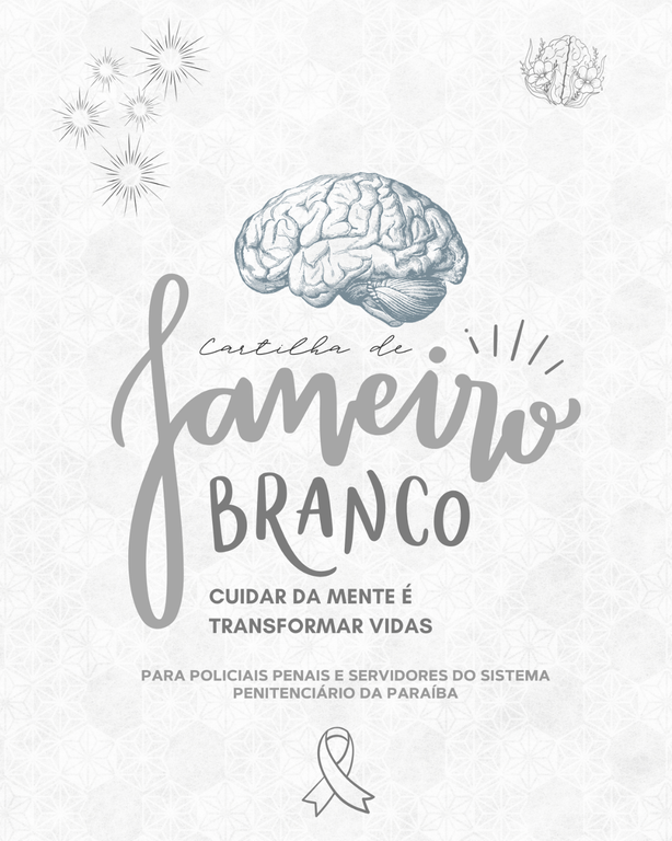 Cartilha Janeiro Branco para Policiais Penais da Paraiba