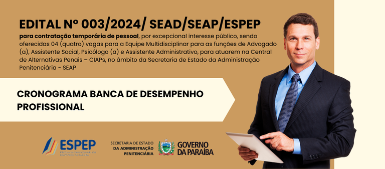 EDITAL Nº 003/2024/ SEAD/SEAP/ESPEP