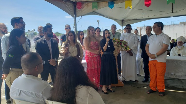 Missa realizada no Presídio Sílvio Porto celebra os 10 anos de atuação da juíza Andréa Arcoverde e prepara reeducandos para casamento católico_15