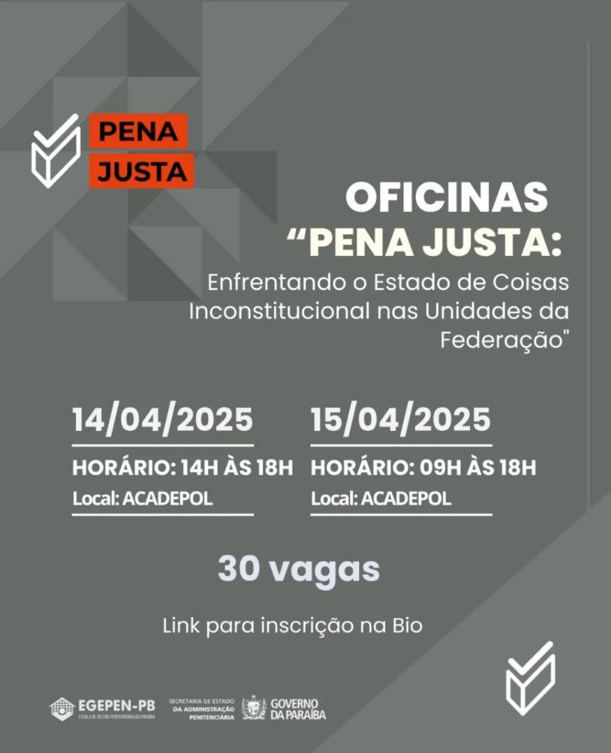 Seap e Egepen-PB realizam Oficinas do Plano Pena Justa na Paraíba, na Acadepol.jpg