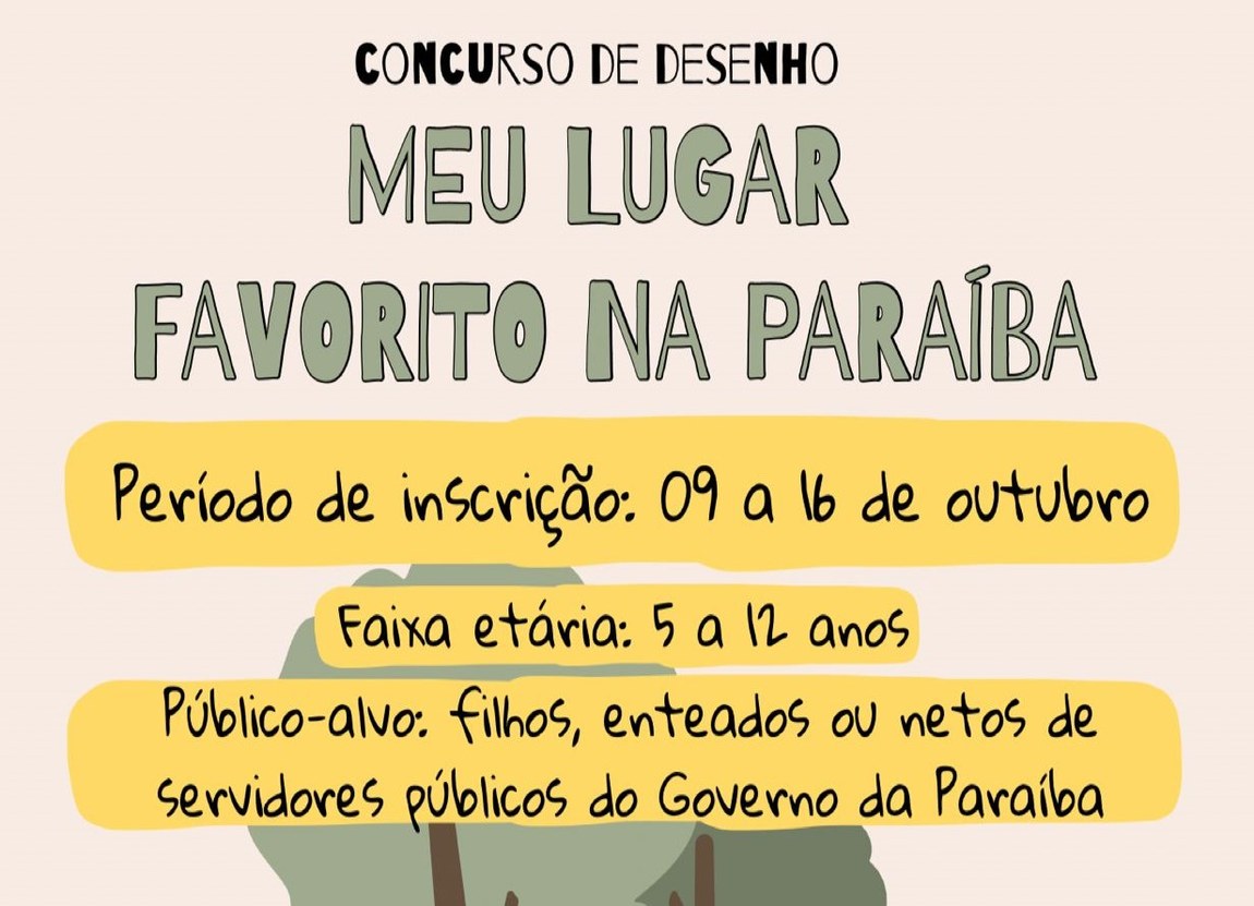 Inscrições para o 1º Concurso de Desenho para filhos de servidores são prorrogadas até dia 18 de outubro